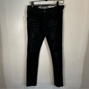 Men’s | Reason 32 paint splatter patch jeans | Size 30